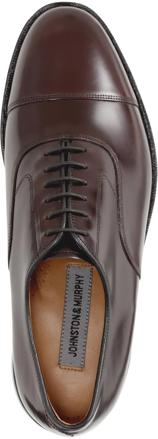 Johnston & Murphy Men's Melton Cap Toe Oxfords - Burgundy, 12 C Width