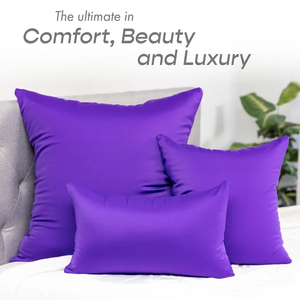 26x22 x 26x22 Throw Pillow Cozy Soft Microbead: 1 PC - Dark Lavendar