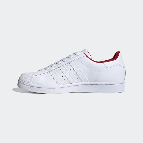 Adidas Superstar White/Scarlet