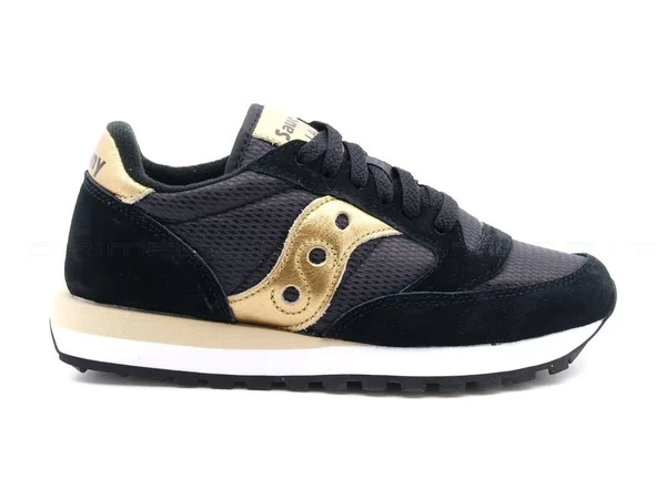 Saucony Jazz Originals Women Black Gold Black Suede, Nylon 36 EU