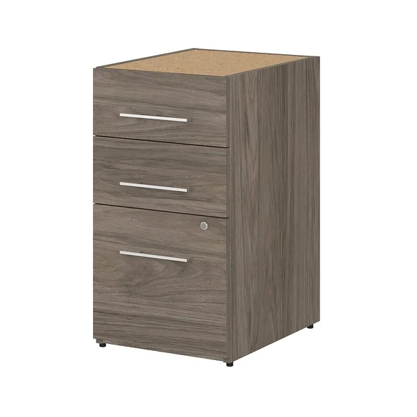 Bush Business Furniture OFF116BWSU Office 500 Assembled 3 Drawer File Cabinet - Black Walnut