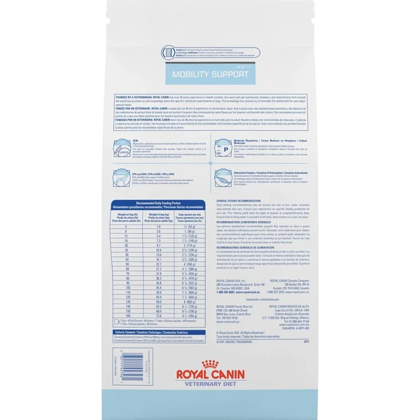 Royal Canin Veterinary Diet Canine Mobility Support JS Dry Dog Food - 17.6 lbs.