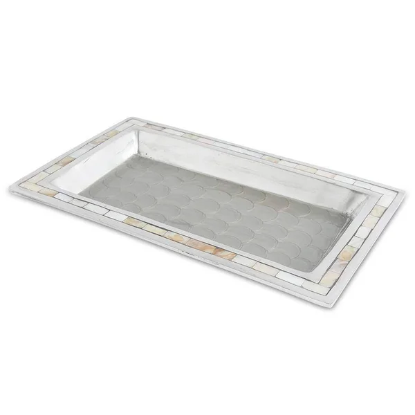 Julia Knight Classic 12x22 Vanity Tray Platinum