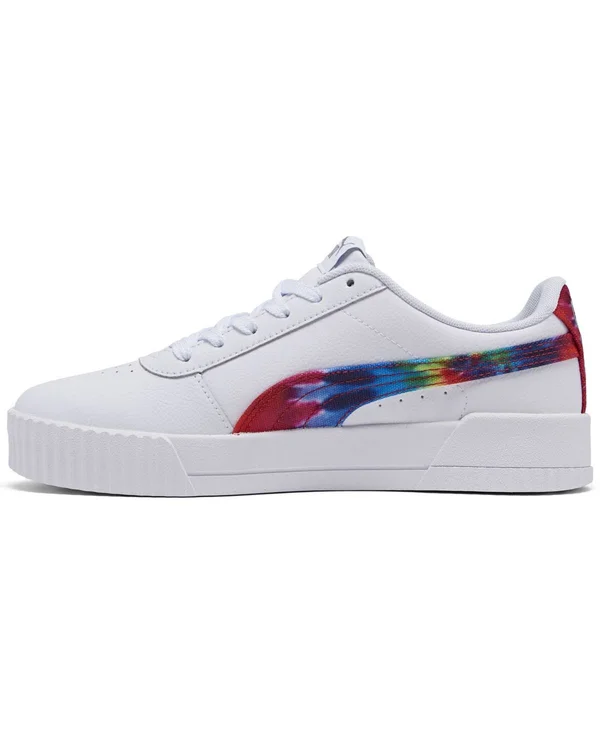 Puma Carina Fashion Tie Dye 10 Women's White