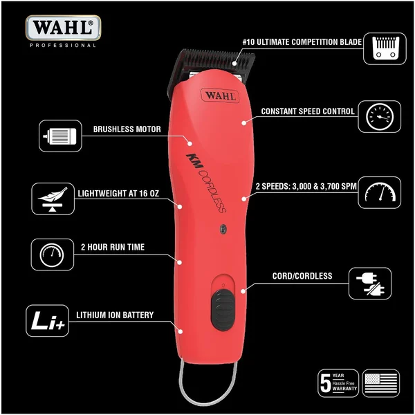Wahl KM Cordless 2-Speed Pet Clipper