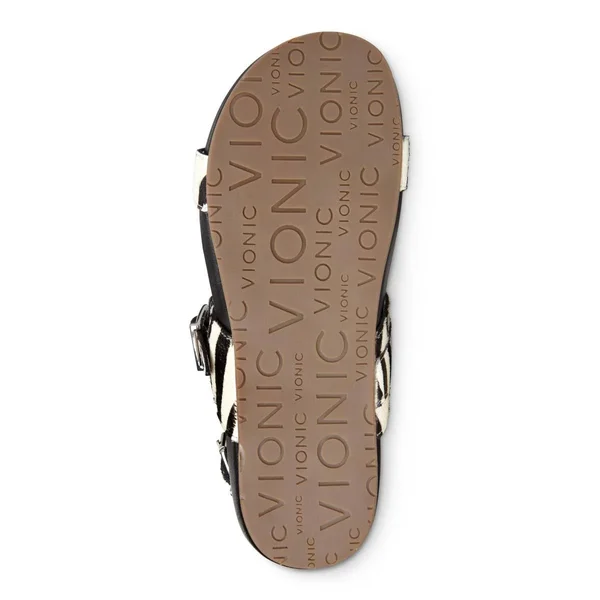 Women's Vionic with Orthaheel Technology Samar Sandal - Black Zebra