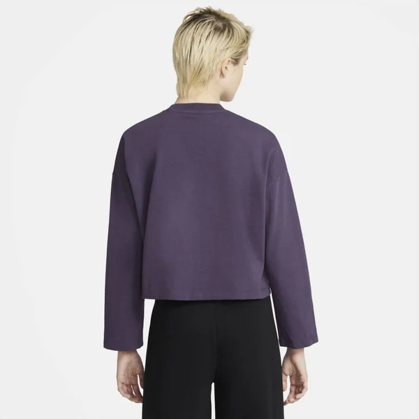 Nike Sportswear Women's Jersey Long-Sleeve Top in Purple - Size: Large, CZ3556-573