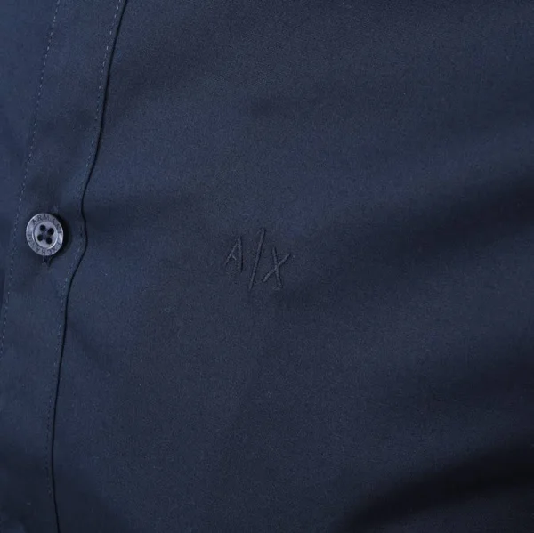 Armani Exchange Slim Fit Shirt Navy