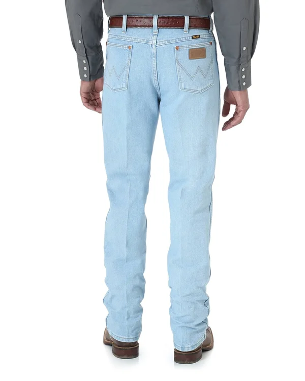 Wrangler Men's Cowboy Cut Jean Slim Fit (32x38 Bleach)