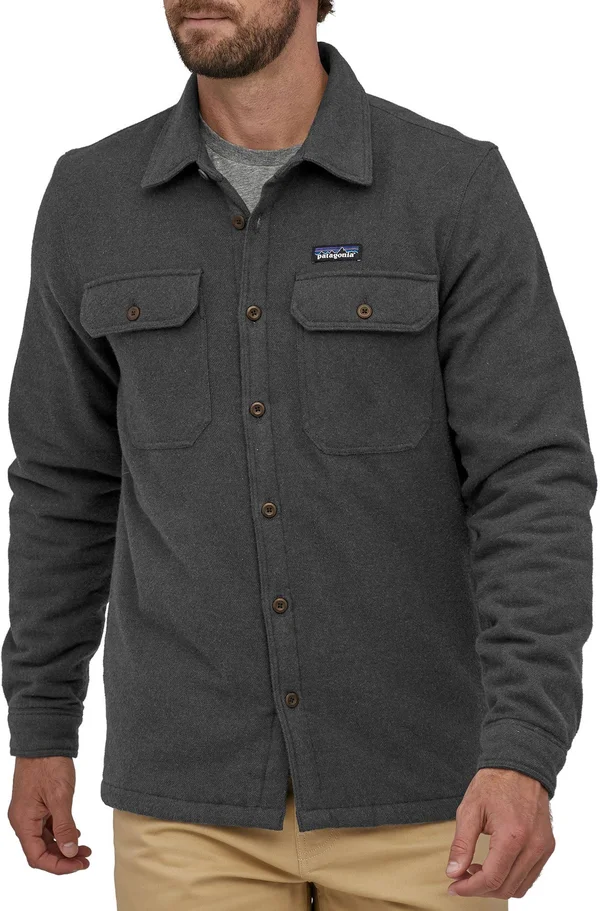 Patagonia Insulated Fjord Flannel Jacket - Men's Forge Grey, M