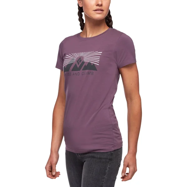 Black Diamond Women's Rise and Climb Tee - Xs - Mulberry
