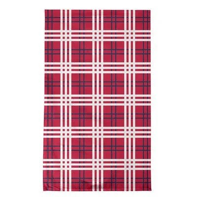 New England Football Luxury Tea Towel East Urban Home Color: Red/White/Navy - Material: Polyester