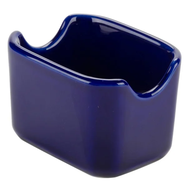 Tuxton China BCQ-034 3.5 in. Sugar Packet Holder - Cobalt - 1 Dozen