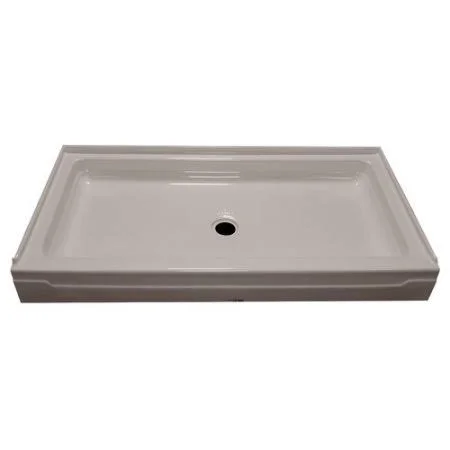 American Acrylic SP4236-BI 42x22 x 36x22 Single Threshold Shower Base Finish: Biscuit - Drain Location: Center