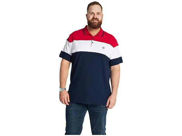 Johnny Bigg Big Tall Dangerfield Polo Men's Clothing Red : 4XL