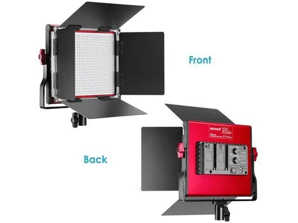 Neewer LED Video Light, Bi-Color Dimmable 660 Beads, Durable Metal Frame with U Bracket and Barndoor, 3200-5600K, CRI 96+ for St