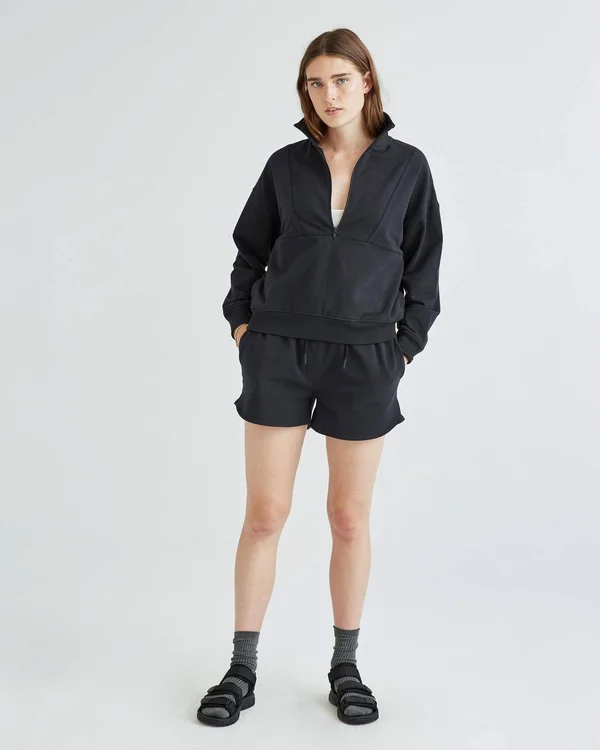 Richer Poorer Women's Terry Sweatshort - Size XL, Woodgrain