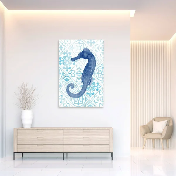 Empire Art Direct Marine Morocco I Frameless Free Floating Tempered Glass Panel Graphic Wall Art - 48 inch x 32 inch x 0.2 inch