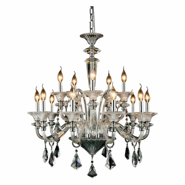 Elegant Lighting Aurora 24 inch 6 Light Chandelier - 7871D24C/RC