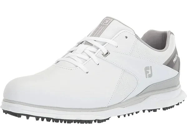 FootJoy Men's Pro|SL Spikeless Golf Shoes Size 7.5, White/Gray