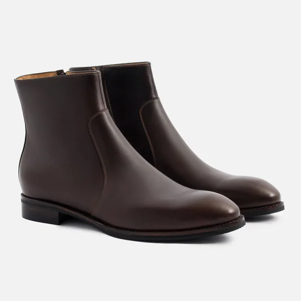 Beckett Simonon Easton Side-Zip Boots - Pull-Up - Walnut, Size 9.5, Men's Boot
