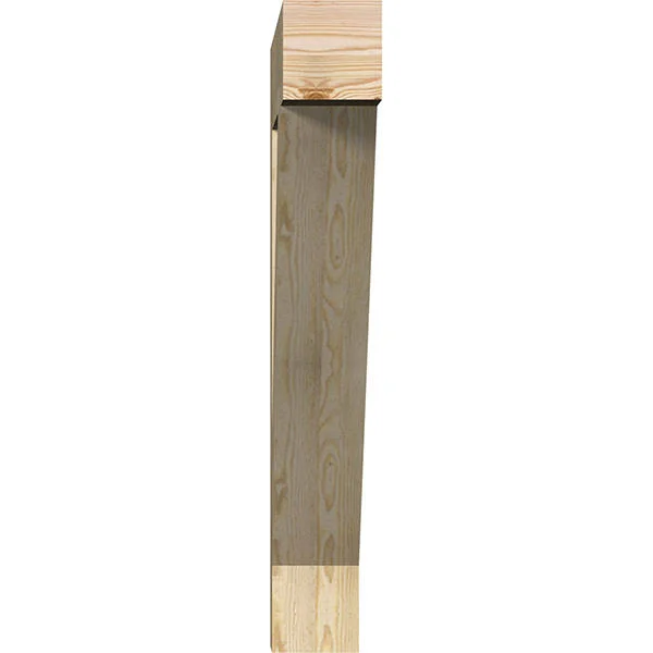 6x22W x 38x22D x 42x22H Traditional Block Rough Sawn BRACKET, Douglas Fir