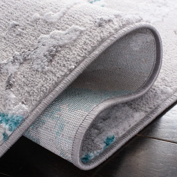 Safavieh Amelia Rug Collection ALA293G - Grey - Gold - 4&-5x22 x 6&-5x22