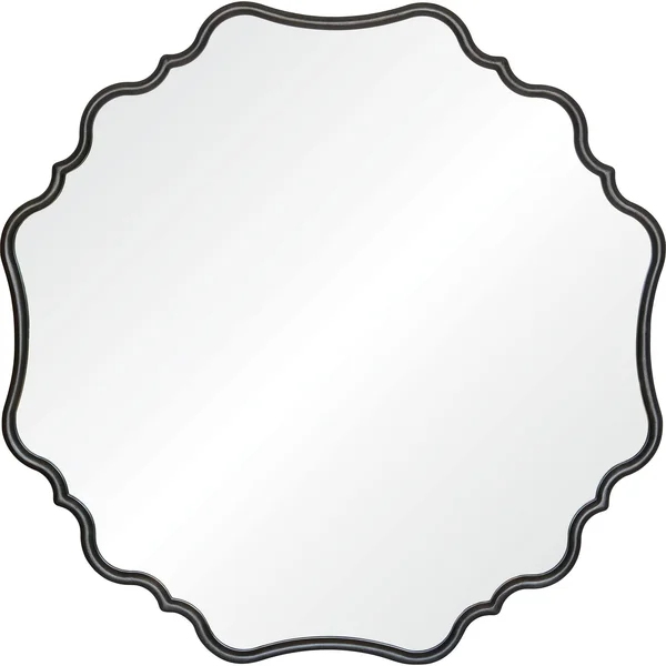 Renwil Yarina Framed Antique Dark Grey Mirror - Clear - Large