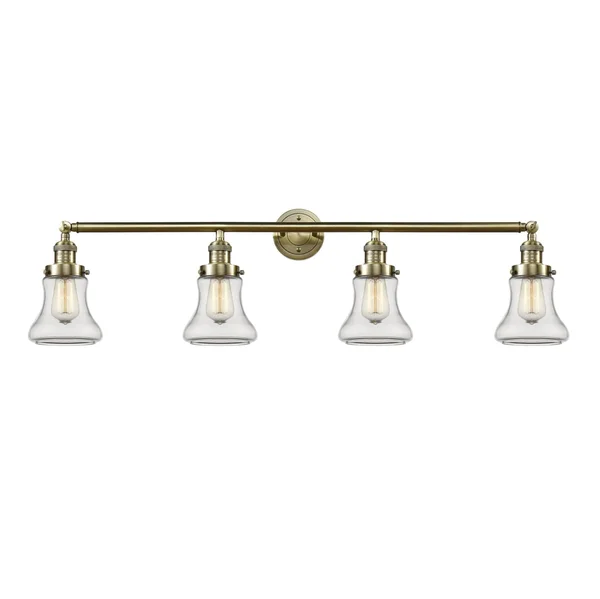 Innovations Lighting Bellmont 4 Light Bath Vanity Light 215 AB S G192 (Antique Brass)
