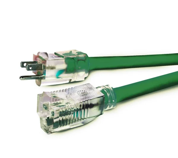 100 ft Extension Cord 16/3 SJTW with Lighted End - Green - Indoor - Outdoor Heavy Duty Extra Durability 13amp 125V 1625w ETL Lis
