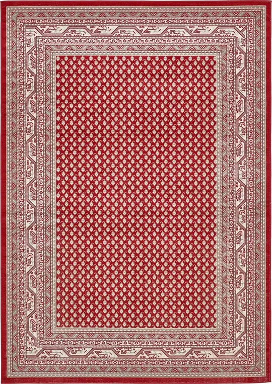 Unique Loom Allover Williamsburg Area Rug (4& x 6& - Red)