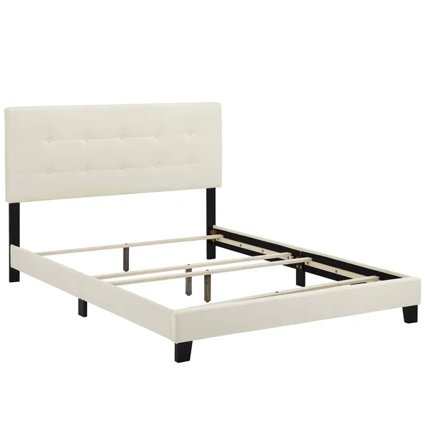 Modway Amira King Upholstered Velvet Bed - Sea Blue