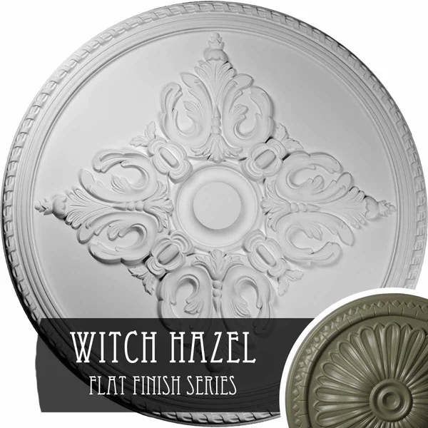Ekena Millwork CM54MIWHF 54 1/4x22OD x 2 7/8x22P Milton Ceiling Medallion (Fits Canopies Up to 10 1/2x22), Hand-Painted Witch Ha