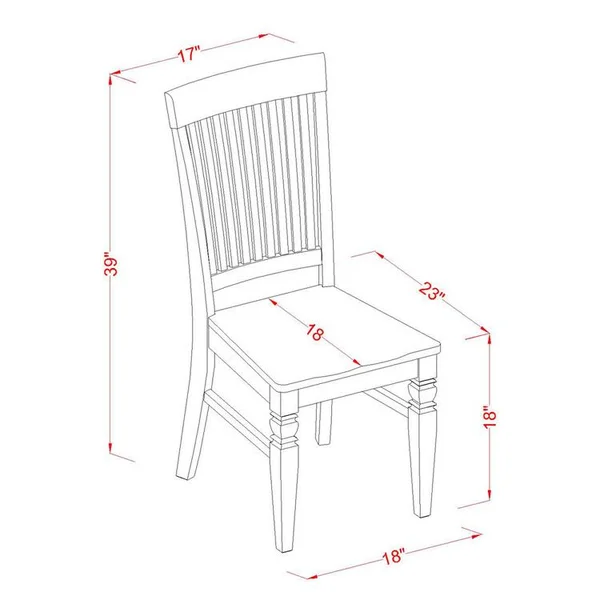 East West Furniture Sudbury 3 Piece Dual Drop Leaf Dining Table Set with Slat Back Chairs