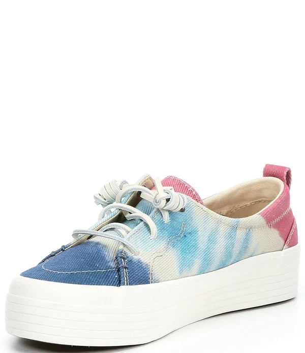 Sperry Women's Crest Vibe Tie-Dye Platform Sneakers - 8.5M