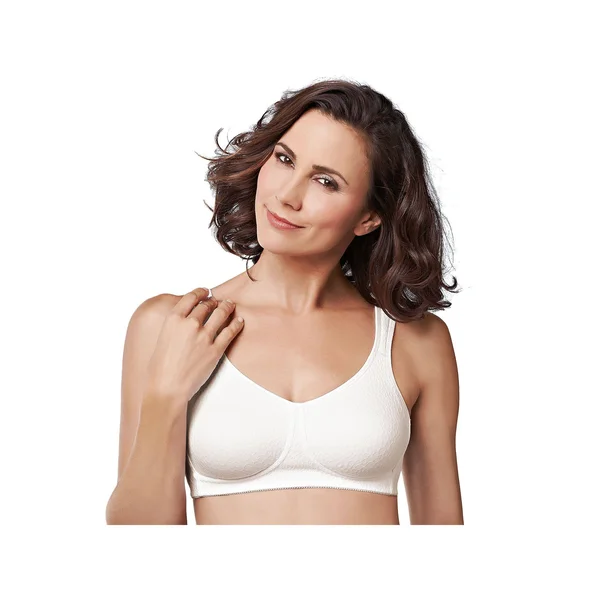 Amoena Mona Wire-Free Soft Bra - White