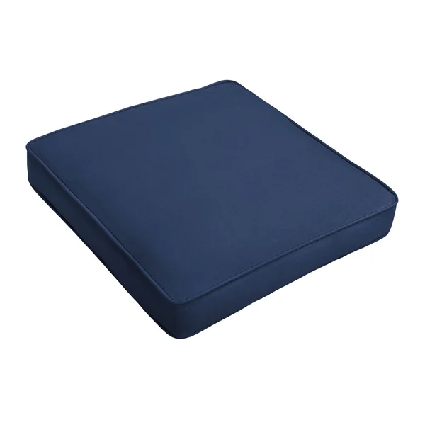 Humble and Haute Lehigh Sunbrella Chair CUSHION - Set of 2 - 19 in W x 16 in D Canvas Navy Blue