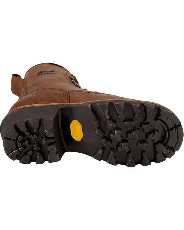 Chippewa Men's Bay Apache 8 in. Waterproof Logger Boots - 73100, Brown
