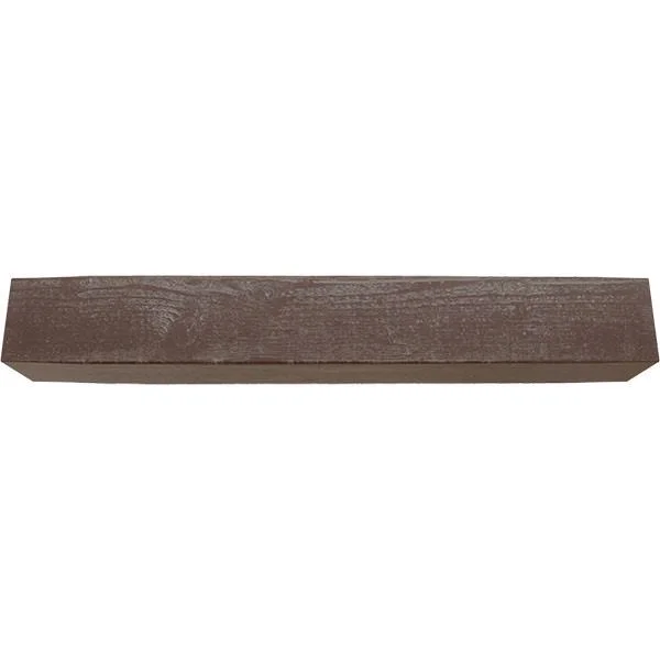 Ekena Millwork MANURS04X08X84AE 4x22H x 8x22D x 84x22W Rough Sawn Faux Wood Fireplace Mantel - Aged Pecan