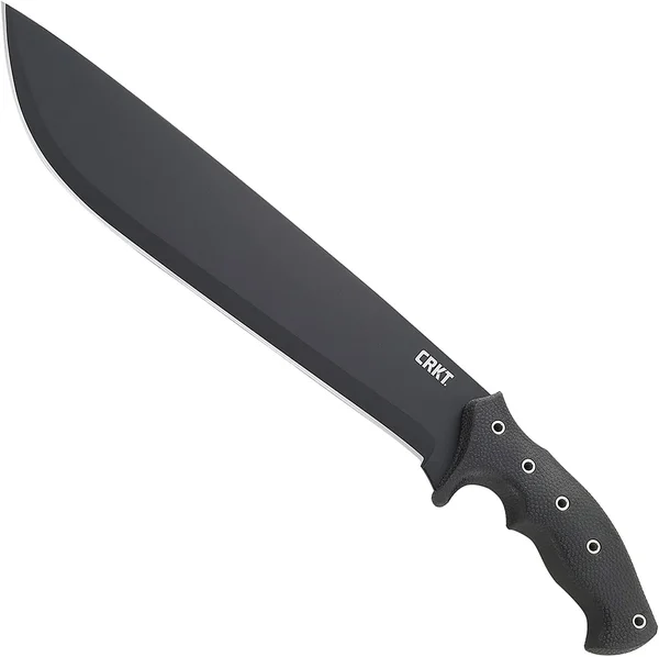 CRKT Chanceinhell Fixed Blade Machete: 18 inch Black Powder Coated
