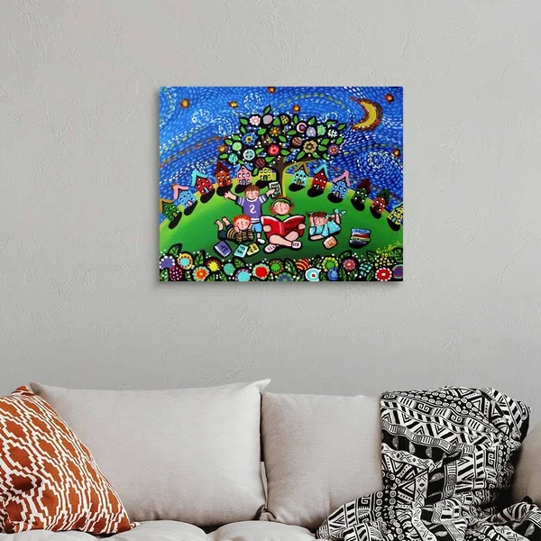 Reading Opens The Doors to The Imagination - Canvas Wall Art, 30x24, Great Big Canvas
