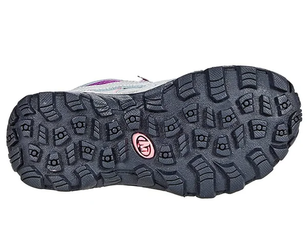 Merrell Kid's Moab 2 Mid Waterproof Boot, Size: 11.5, Paloma/Berry