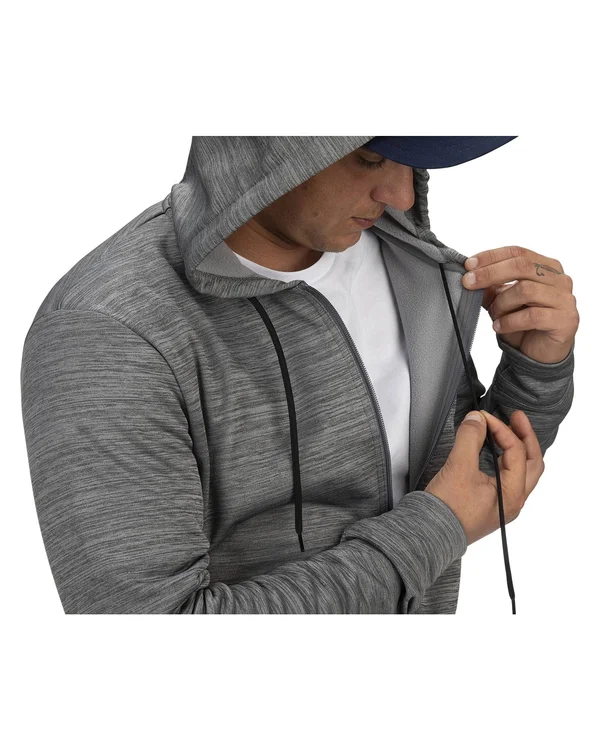 Simms Challenger Full-Zip Hoody - Carbon Heather, L