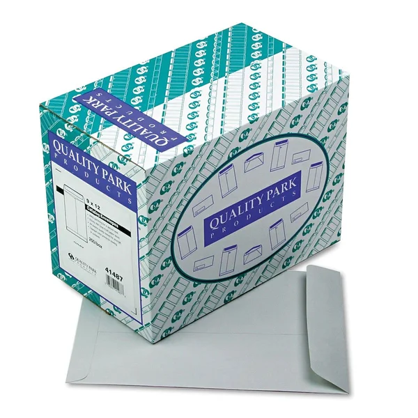 Quality Park Catalog Envelope, Executive Gray, 9x22 x 12x22 - 250 count