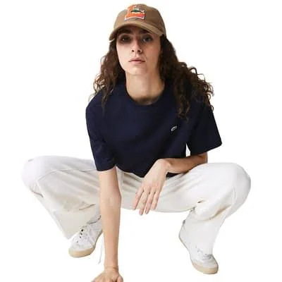 Lacoste Sport Short-Sleeved T-Shirt Navy Blue Women - 42