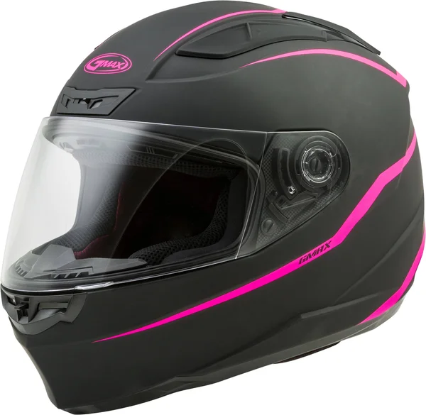 GMAX FF-88 Full Face Precept Helmet Black/Hi-Vis Pink