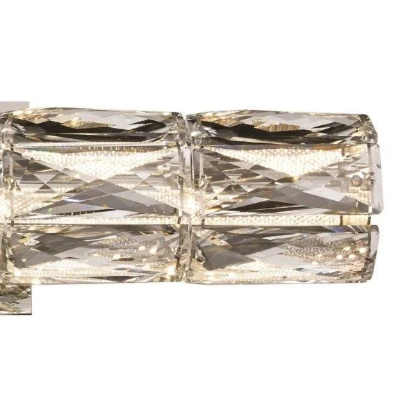 Keighley 18 in. Chrome LED Crystal Vanity Light Bar