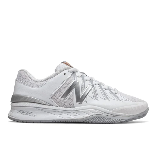 New Balance WC1006v1 Women's Tennis Shoes White/Silver : 6 2A - Narrow