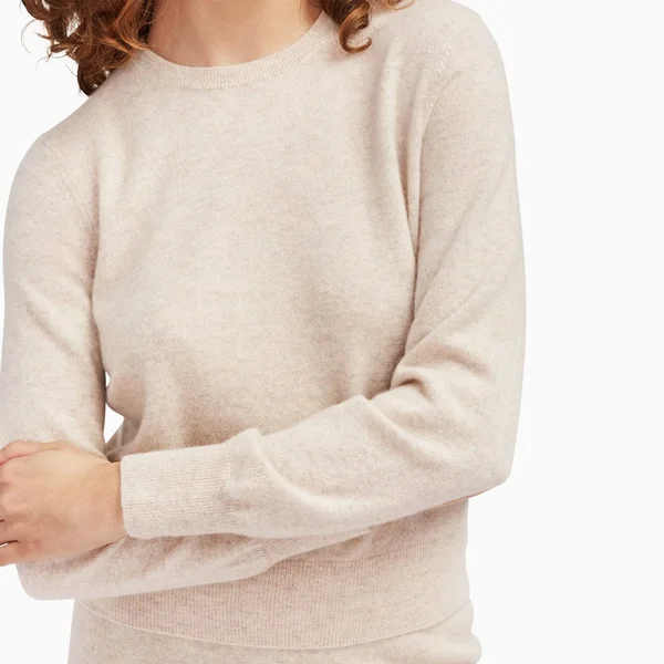 The Essential Cashmere Sweater Womens White - XXL by NAADAM