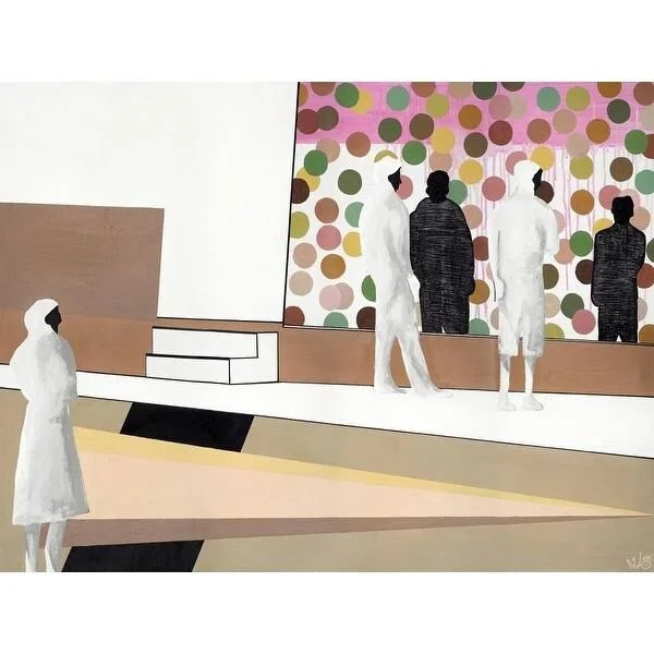 Easy Art Prints Nicolai Kubel Olesen's 'The Gallery' Premium Canvas Art - 30 x 40 - Classic Black Frame